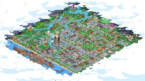 An image of The Simpsons Map Of Springfield